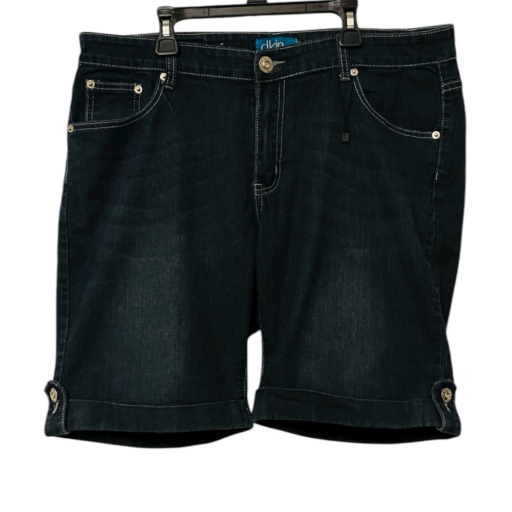 Dkin Chic Dark Blue Jean Shorts